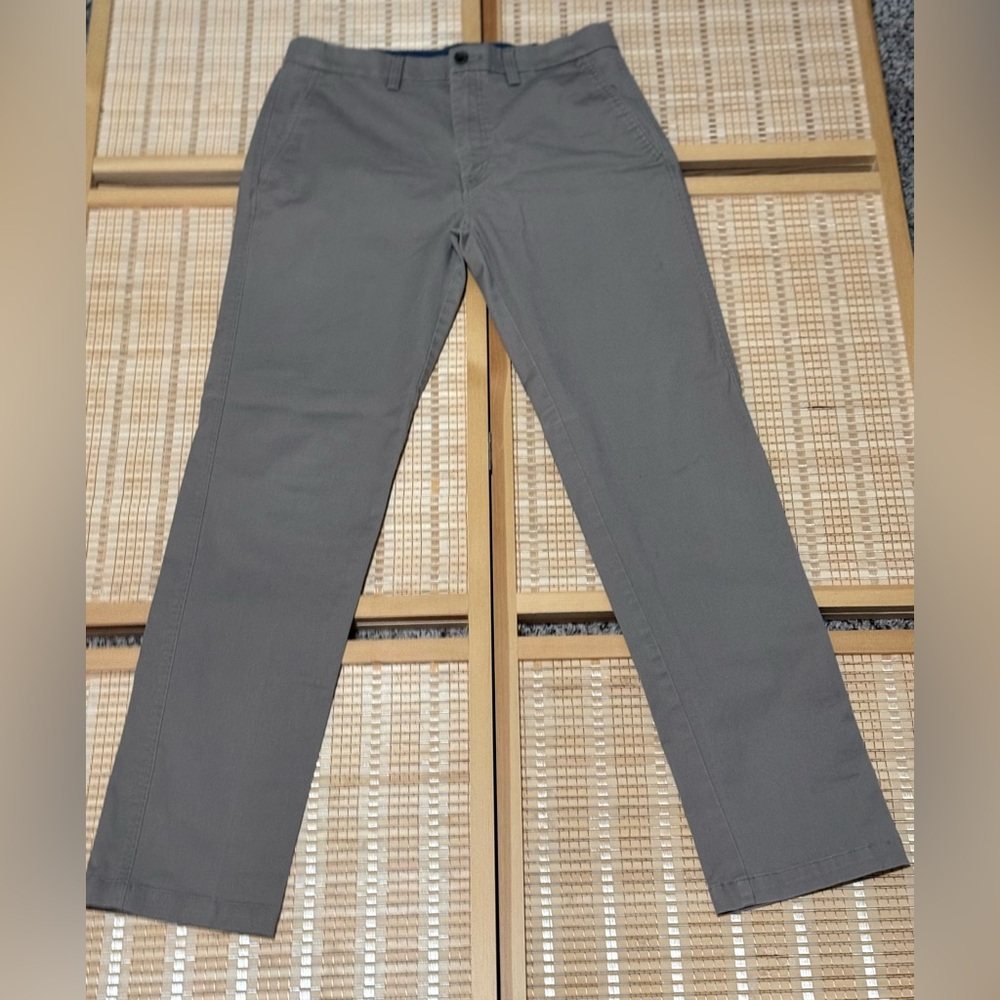 Haggar Gray Chinos Lightweight Cotton Blend